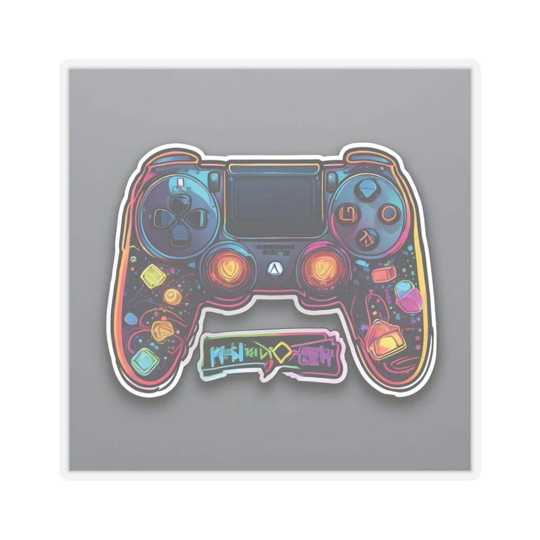 "Controller" Neon Gamer Kiss-Cut Stickers